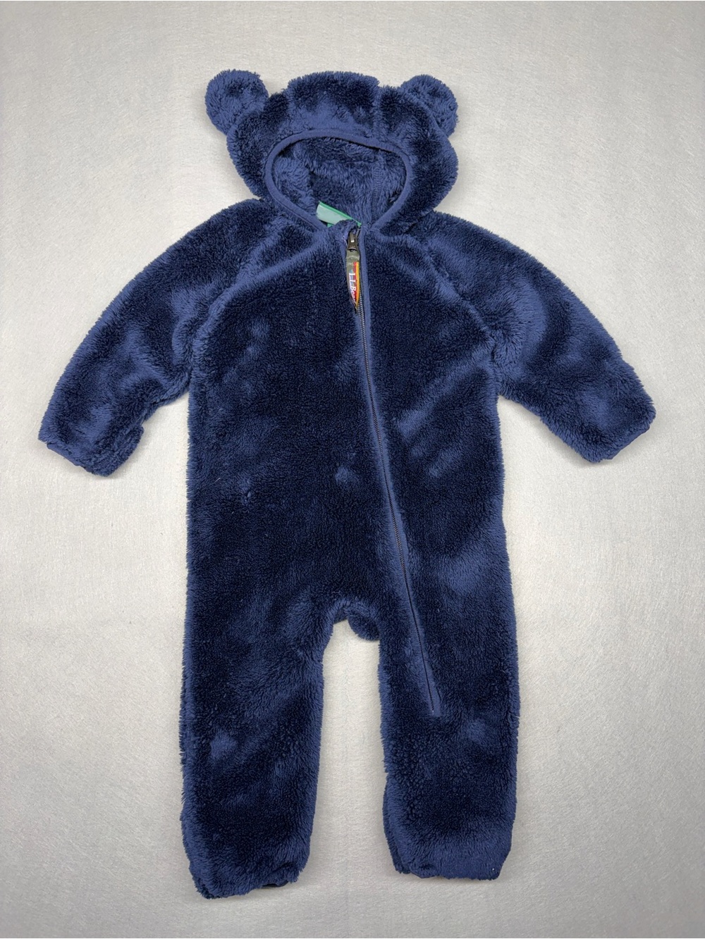 L.L.Bean Hi-Pile Fleece Bunting Bright Navy 3-6 MO